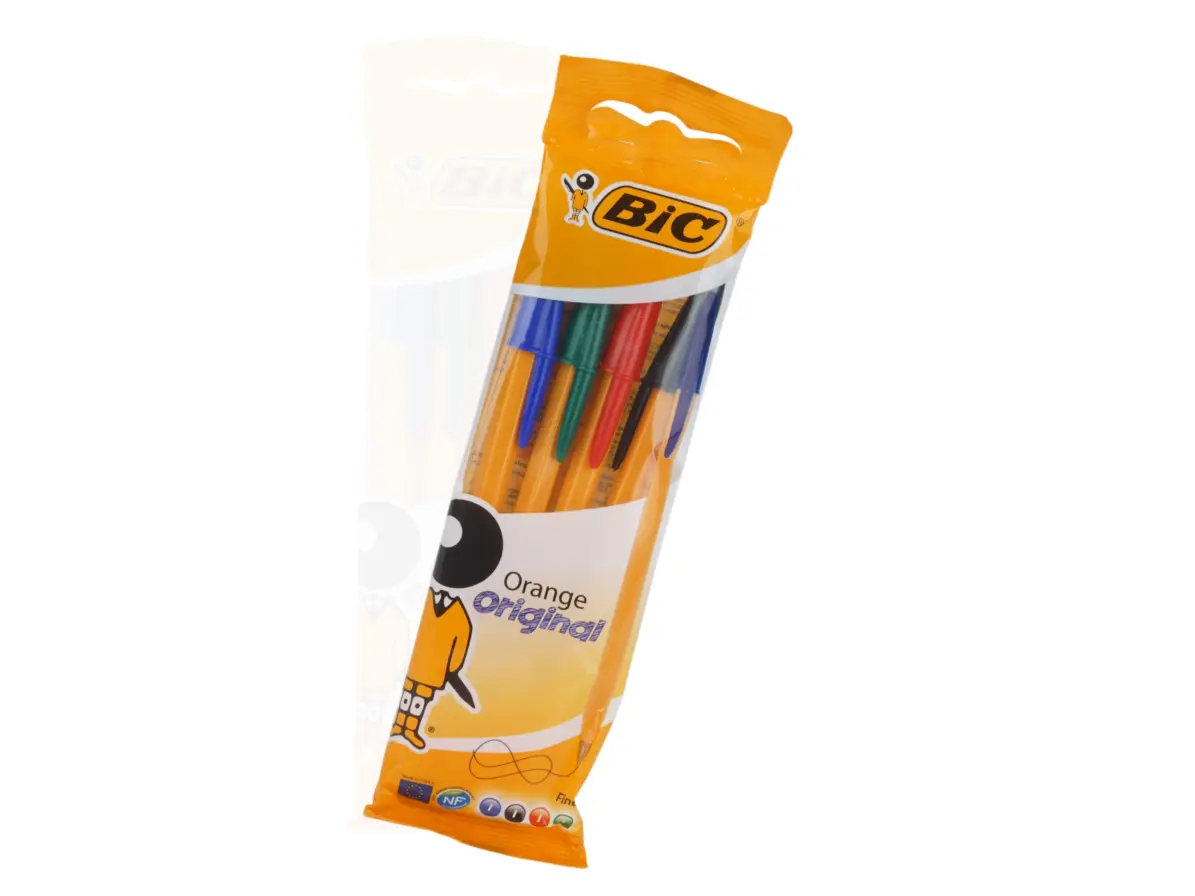 Ручка шариковая BIC ORANGE набор, 4 цвета
