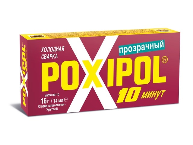POXIPOL Холодная сварка, прозрачная, 14 мл