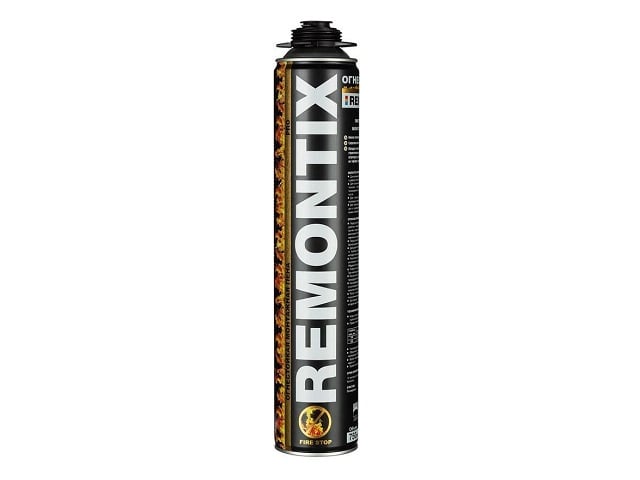 Пена монтажная профессиональная огнеупорная Remontix Pro45, 750 мл