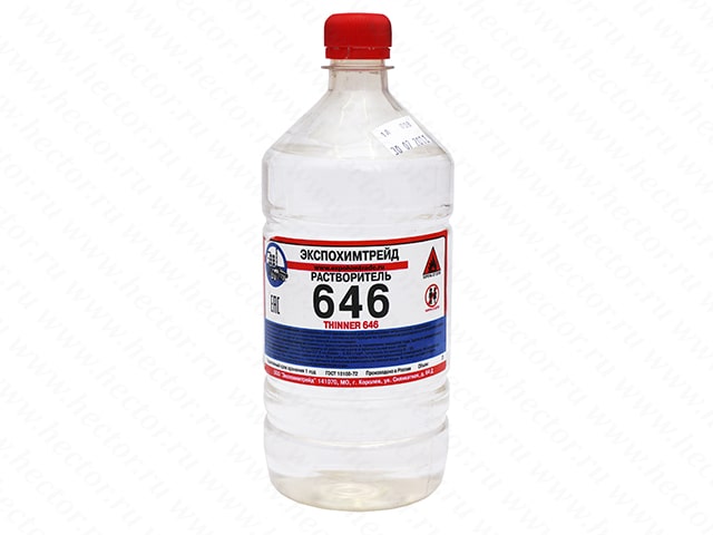 Растворитель 646 ГОСТ 1 литр