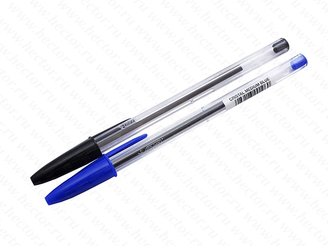 Ручка шариковая BIC Cristal 0,4 мм, синяя, черная