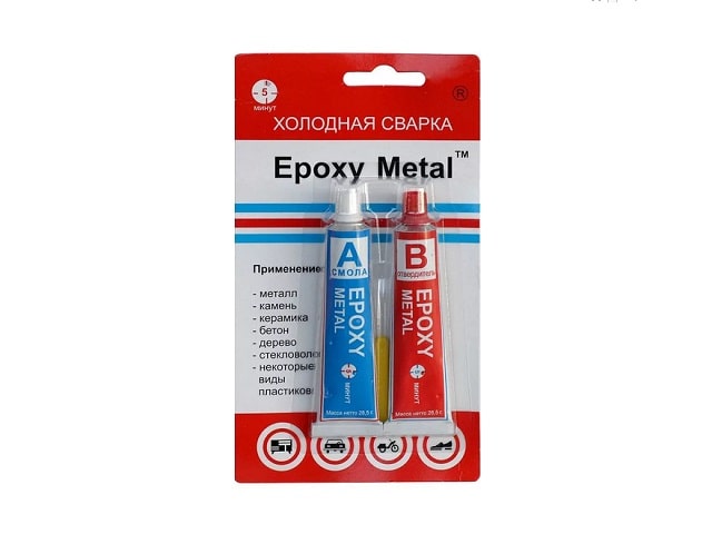 Клей эпоксидный универсальный ЭДП Epoxy Metal (холодная сварка), 57 гр