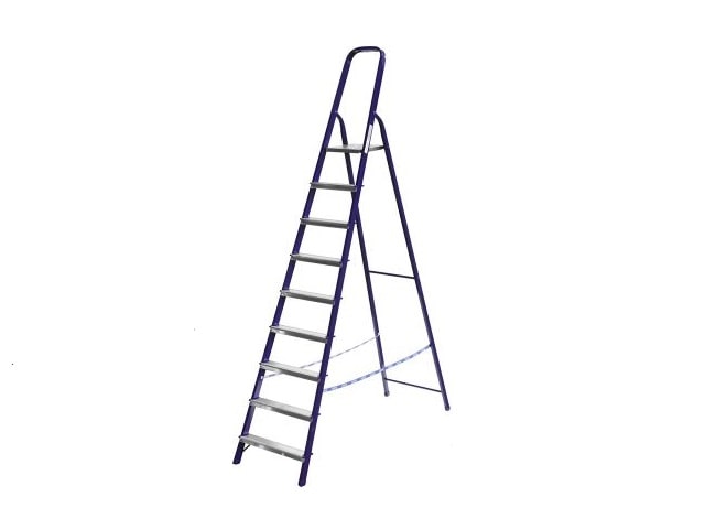 Лестница-стремянка СИБИН стальная, 9 ступеней, 187 см