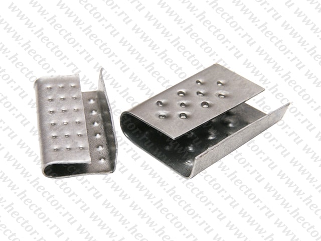 Скобы (скрепы) металлические для полипропиленовой ленты, 12 мм (в упаковке 1000 шт)