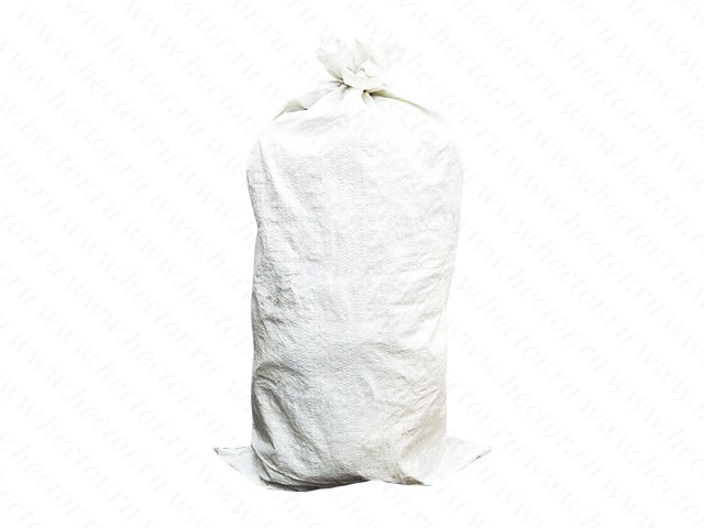 Мешок полипропиленовый БЕЛЫЙ, 55*105, 60 гр, грузоподъёмность 50 кг